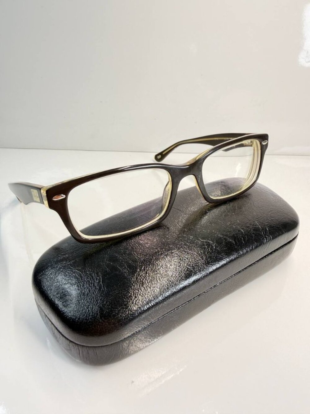 Ray-Ban RB5206 Eyeglasses Brown Tortoise Rectangular 52-18-140